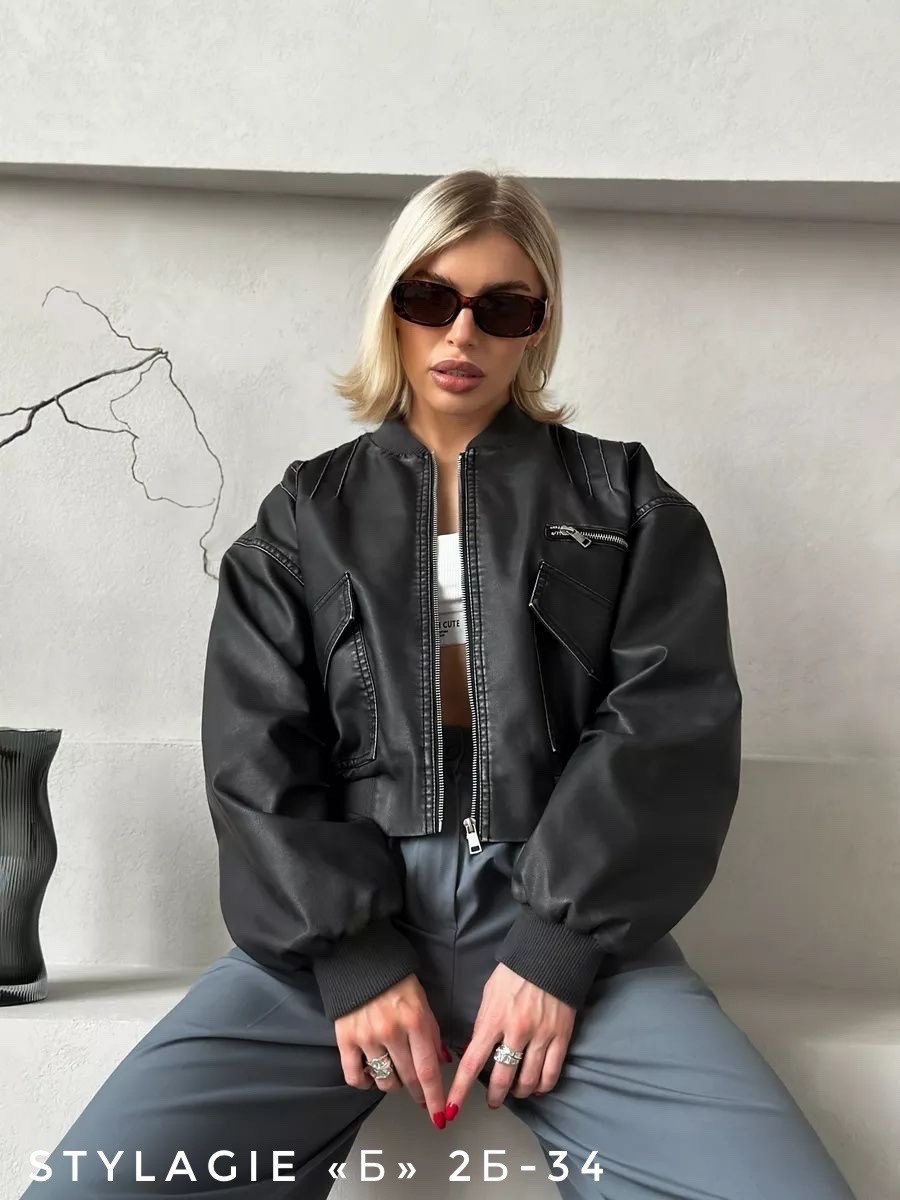 бомбер кожаный,бомбер кожаный укороченный оверсайз куртка duna,кожаная куртка бомбер женская,куртка косуха,женская кожаная куртка-бомбер bigtree