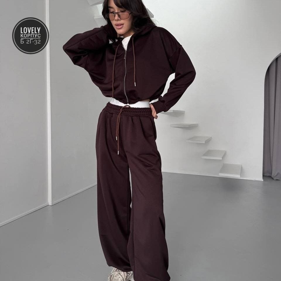 костюм спортивный женский,костюм женский,спортивный костюм,широкие брюки,женский брючный костюм