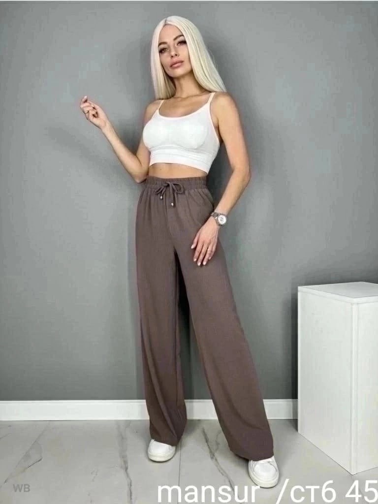 широкие брюки палаццо,брюки женские широкие на резинке палаццо,широкие брюки палаццо на резинке ns wear,женские брюки палаццо,брюки летние палаццо широкие chika collection