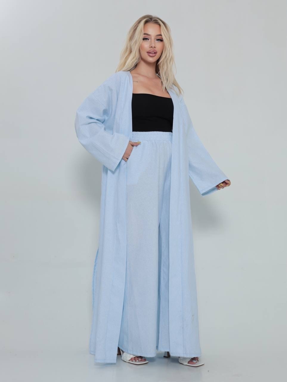 костюм с брюками,костюм женский,костюм женский брючный,женский костюм с брюками,голубой костюм женский