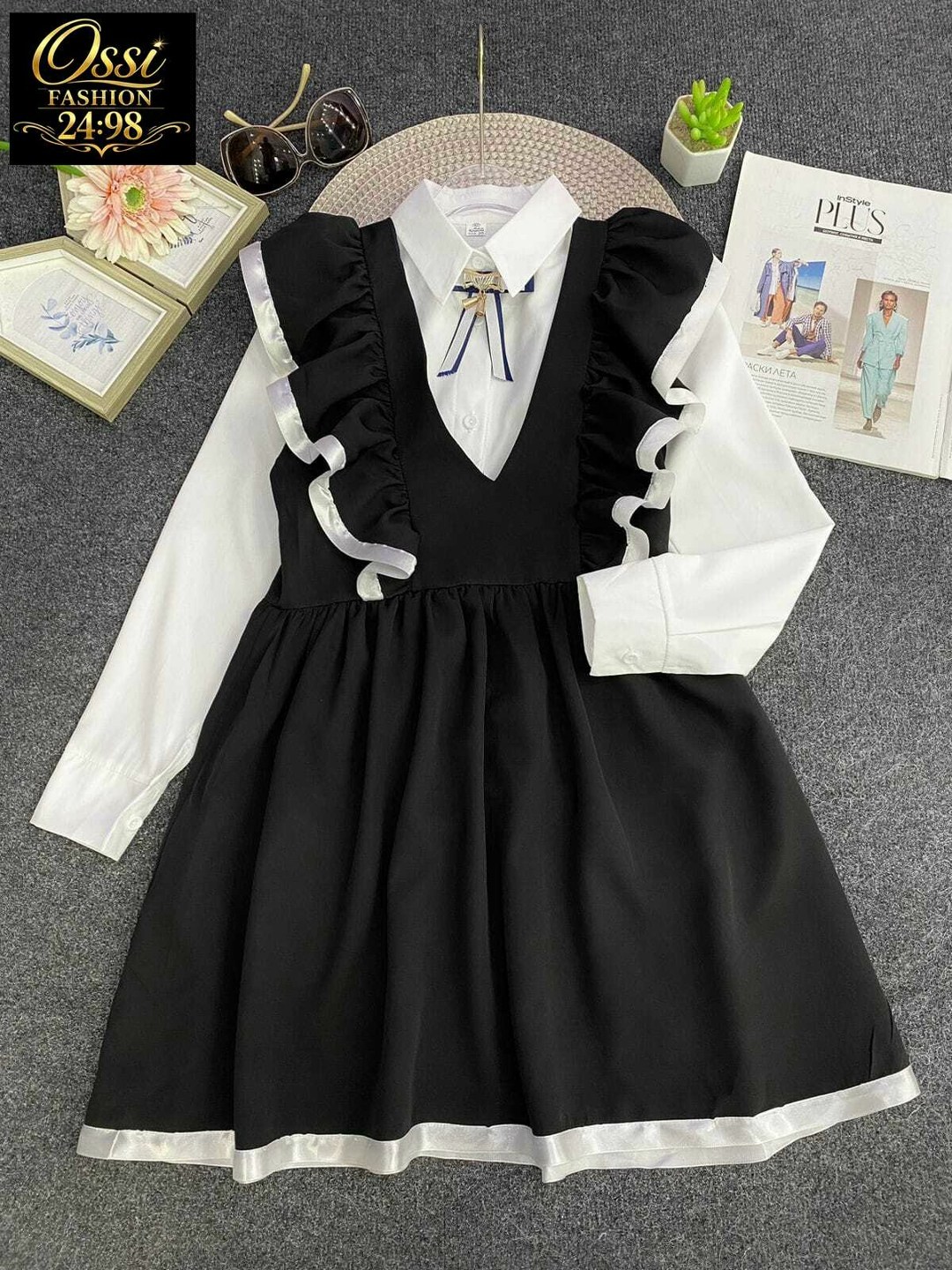 сарафан школьный для девочек,сарафан для девочек школьный нарядный,школьный сарафан с крылышками леди цвет темно-синий арт. 89002,школьный сарафан с крылышками леди темно-синий арт. 2100409,сарафан шк