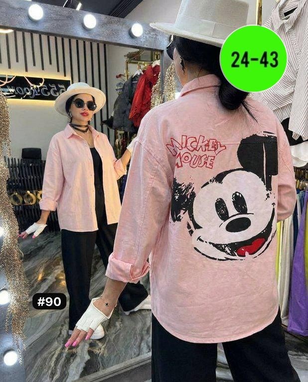 рубашка женская,джинсовая куртка оверсайз с принтом микки маус,джинсовая куртка,джинсовка,джинсовая рубашка женская