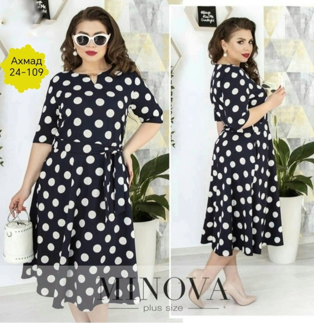 женское платье в горох,платье в горох для полных женщин,платья в горошек фасоны,женское платье в горошек,платье горох