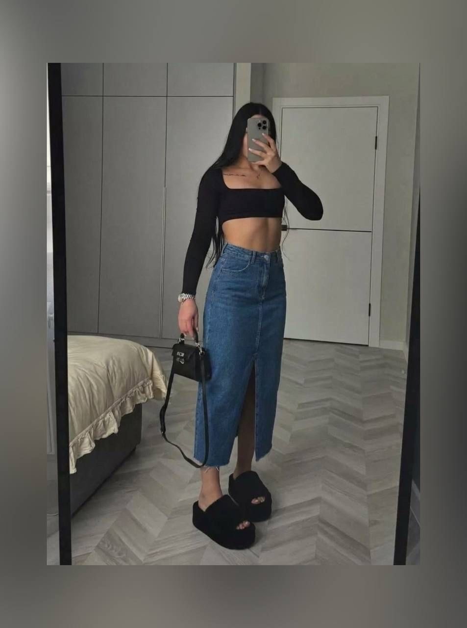 длинная джинсовая юбка,длинная джинсовая юбка с разрезом,юбка джинсовая макси,джинсовая юбка,юбка джинсовая длинная с разрезом bymollimo