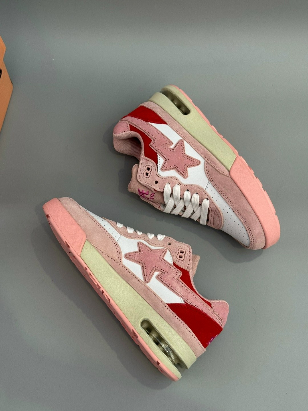 bape кроссовки,кроссовки,женские кроссовки,розовые кроссовки,кроссовки bape sta pink