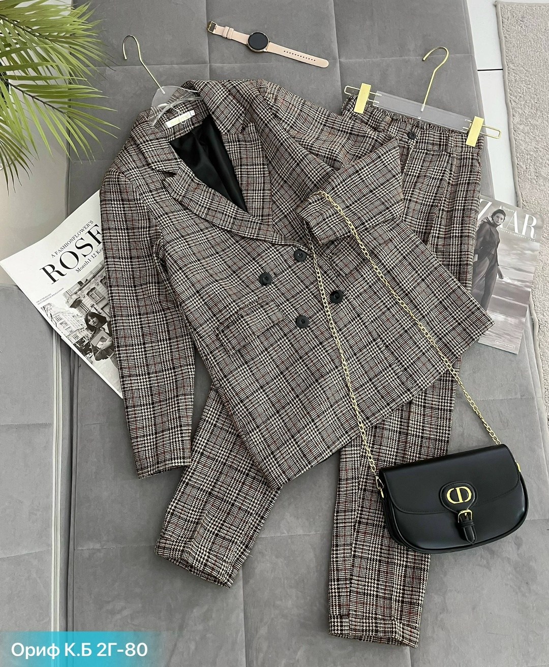 модные костюмы,костюм классический,женский костюм,женский брючный костюм в клетку,женский брючный костюм