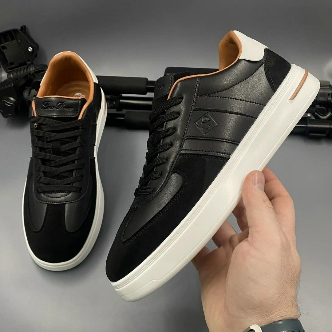 мужские кеды,кроссовки beverly hills sneakers black monogram with caramel top louis vuitton,кроссовка мужской,,мужские кожаные кеды