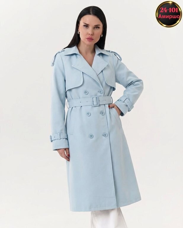женские плащи,тренч плащ,голубой тренч,плащ тренч женский,голубой плащ