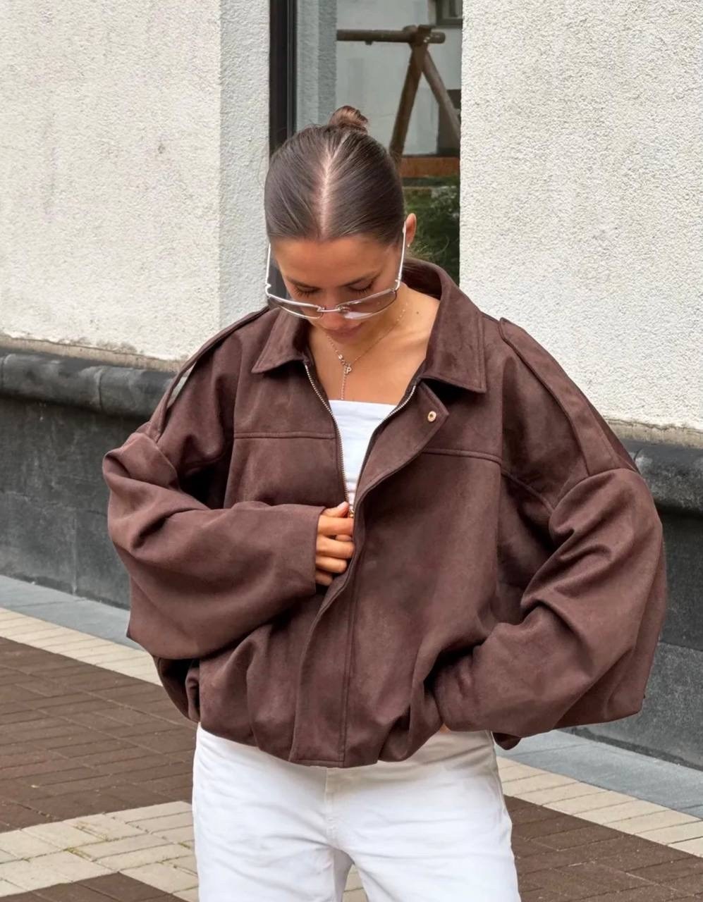 куртка бомбер замшевая оверсайз lofus,бомбер замшевый оверсайз,бомбер замшевый оверсайз athe.brand,повседневная куртка,куртка оверсайз