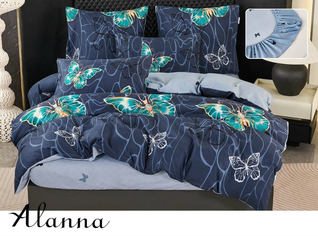 комплект постельного белья alanna,комплект постельного белья евро alanna,комплект постельного белья,комплект постельное белье евро сатин,комплект постельного белья alanna двуспальный