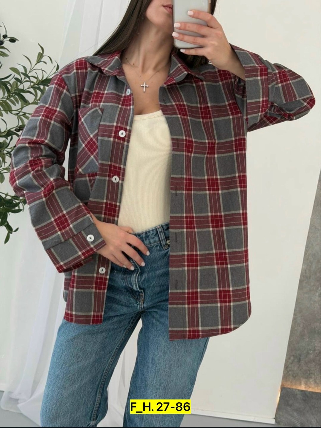 рубашка в клетку,рубашка в клетку женская,рубашка в клетку хлопковая оверсайз 4times,женская рубашка оверсайз в клетку,рубашка женская