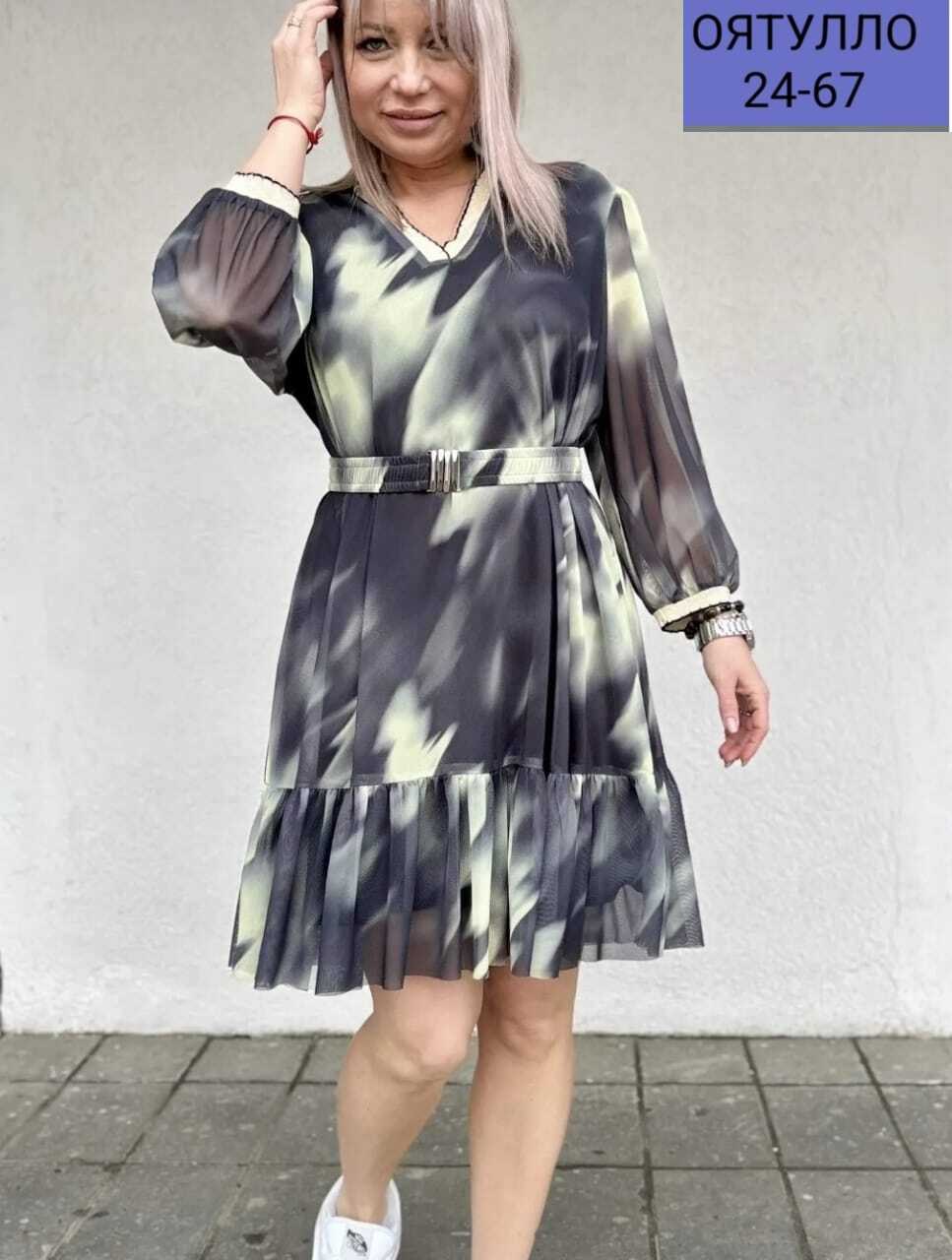 платье легкое,женская платье,платья большие размеры,платье серое,шифоновое платье