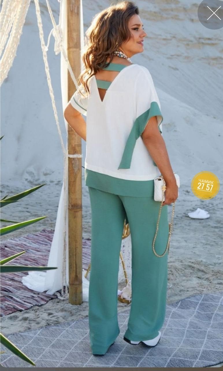 летние костюмы женские,летний брючный костюм,летние костюмы,брючный комплект,свободный брючный костюм