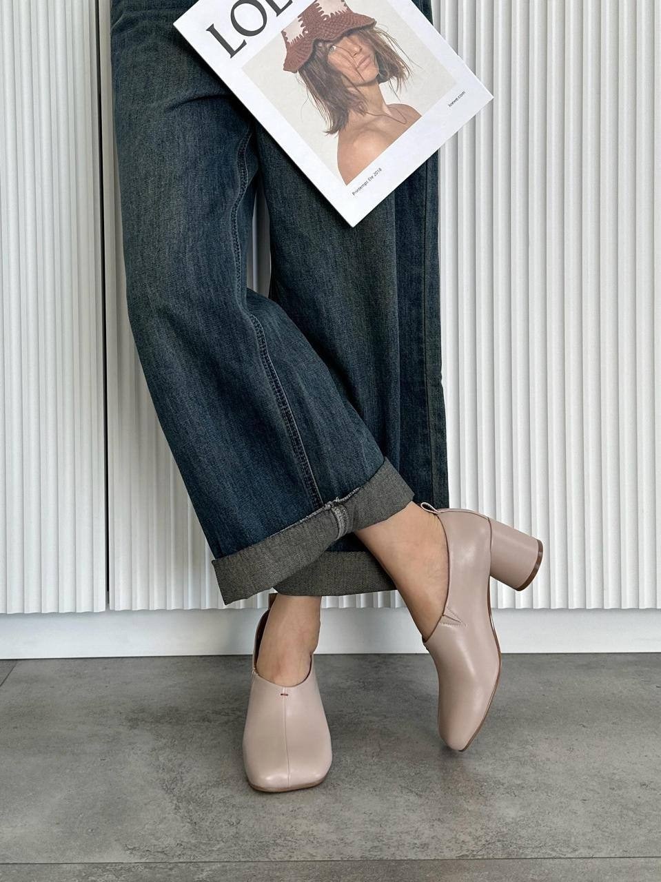 ,туфли женские на устойчивом каблуке натуральная, туфли,повседневные туфли, женская