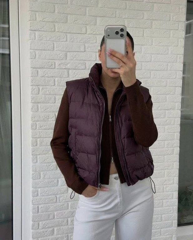 жилетка женская,жилетка укороченная,теплый жилет,жилет женский,жилет