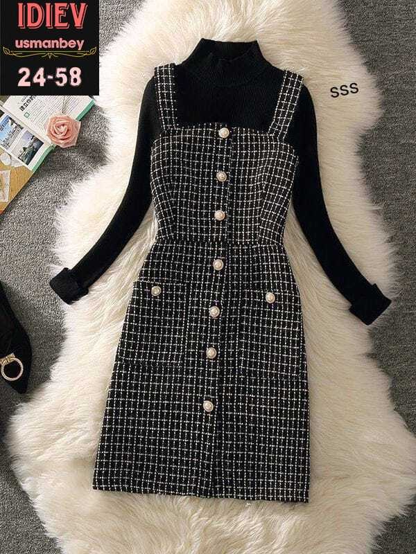 твидовый сарафан,твидовый сарафан женский,сарафан зимний женский,сарафан в клетку,сарафан женский зимний в клетку