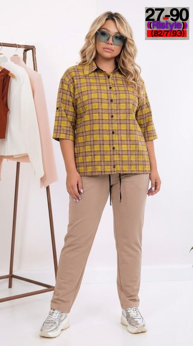 костюм женский,женские костюмы больших размеров,костюм с брюками,трикотажный костюм,костюм женский двойка с рубашкой