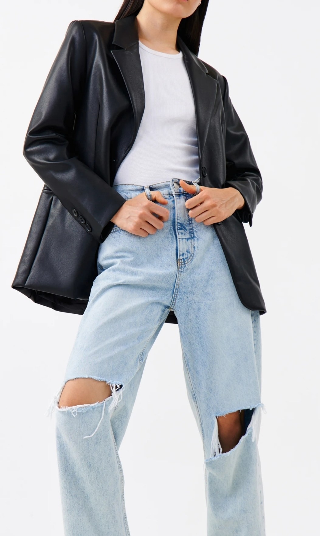 пиджак из экокожи,женский кожаный пиджак,куртка кожаная,пиджак stradivarius черный кожаный,жакет из экокожи