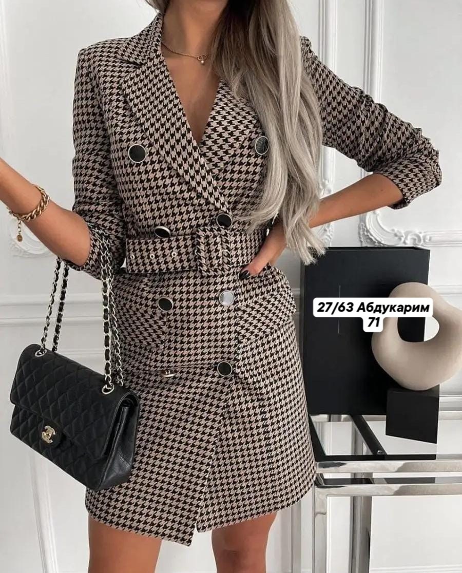 платье пиджак,женский длинный пиджак в клетку,платье пиджак в клетку,платье пиджак женское,костюм с юбкой