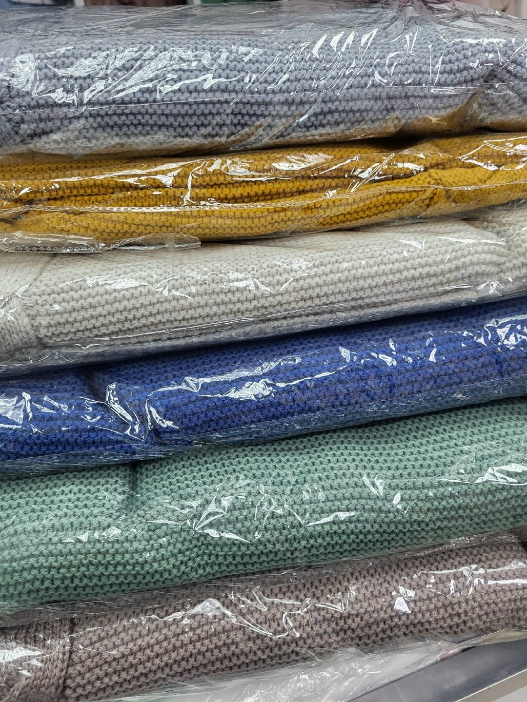 плед вязаный,трикотажная подкладка,плед,плед мятный,покрывало вафельное