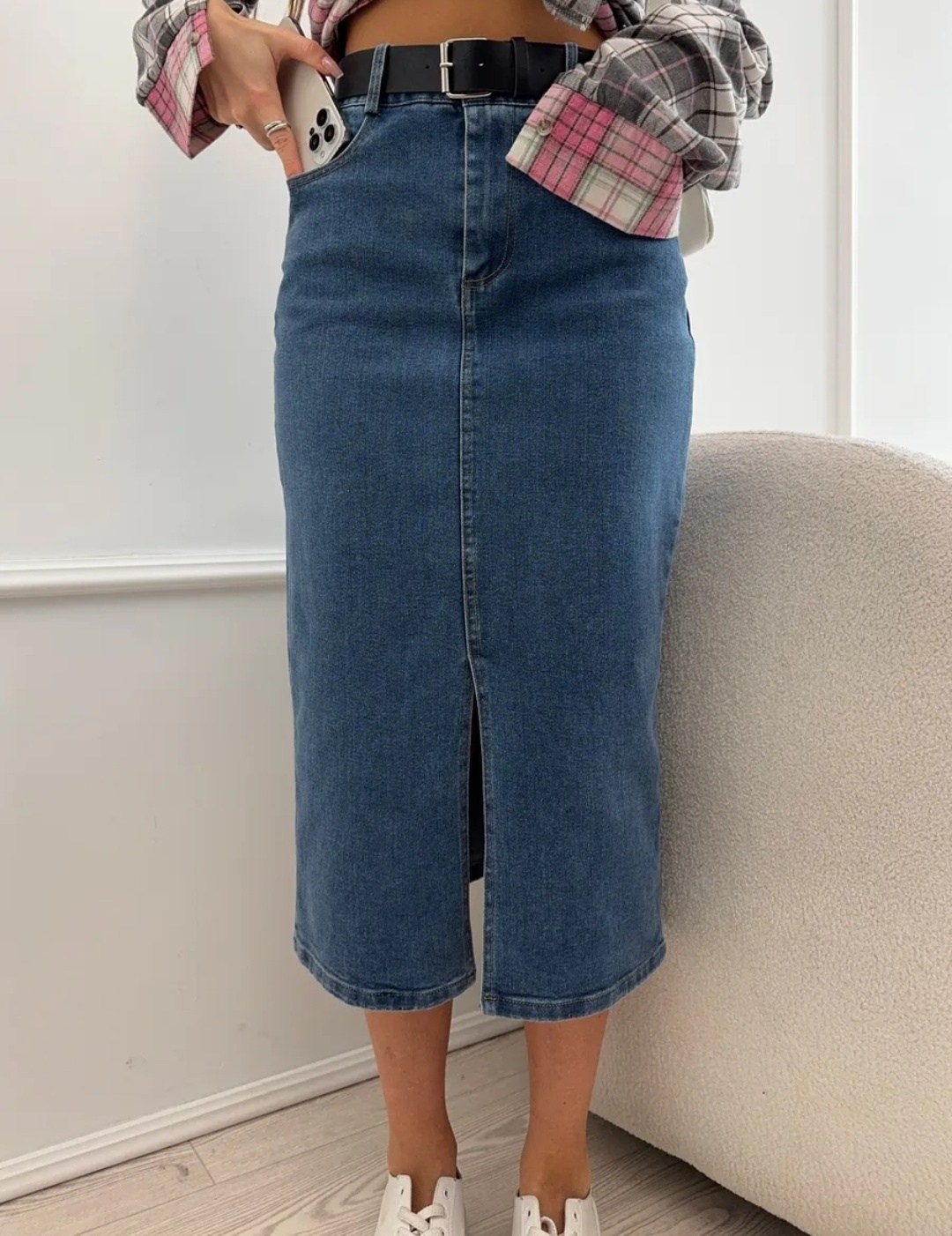 джинсовая юбка,юбки джинсовые миди,юбка джинсовая миди с разрезом,женские джинсовые юбки,юбка джинс