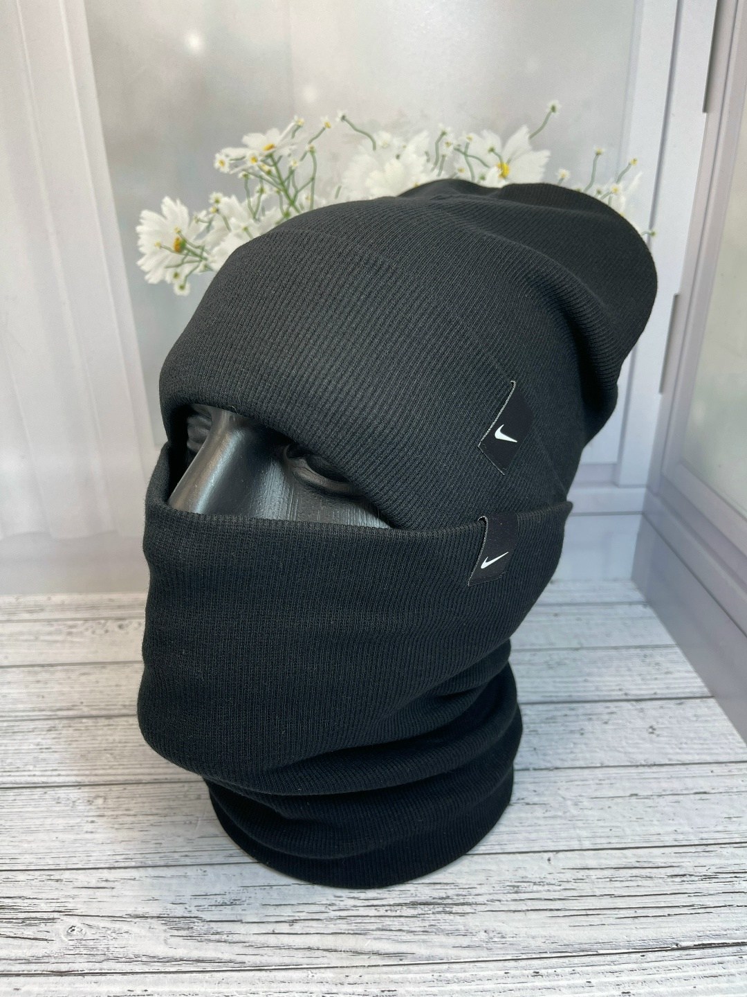 комплект мужская шапка и снуд,шапка со снудом мужская,шапка со снудом демисезонная,шапка бини nike со снудом комплект зимняя осенняя,шапка и снуд зимняя бини демисезон комплект nike