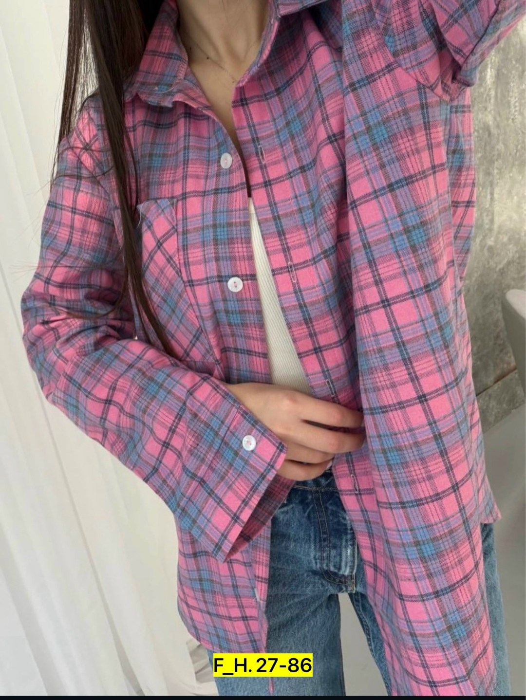 рубашка в клетку,рубашка в клетку женская,рубашка в клетку хлопковая оверсайз 4times,женская рубашка оверсайз в клетку,рубашка женская