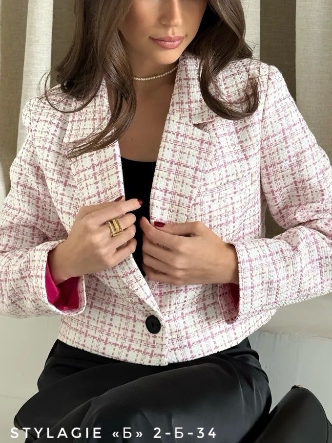 пиджак твидовый укороченный жакет mai name,твидовый жакет укороченный пиджак erden brand,твидовый жакет черный укороченный,твидовый жакет,пиджак твидовый укороченный