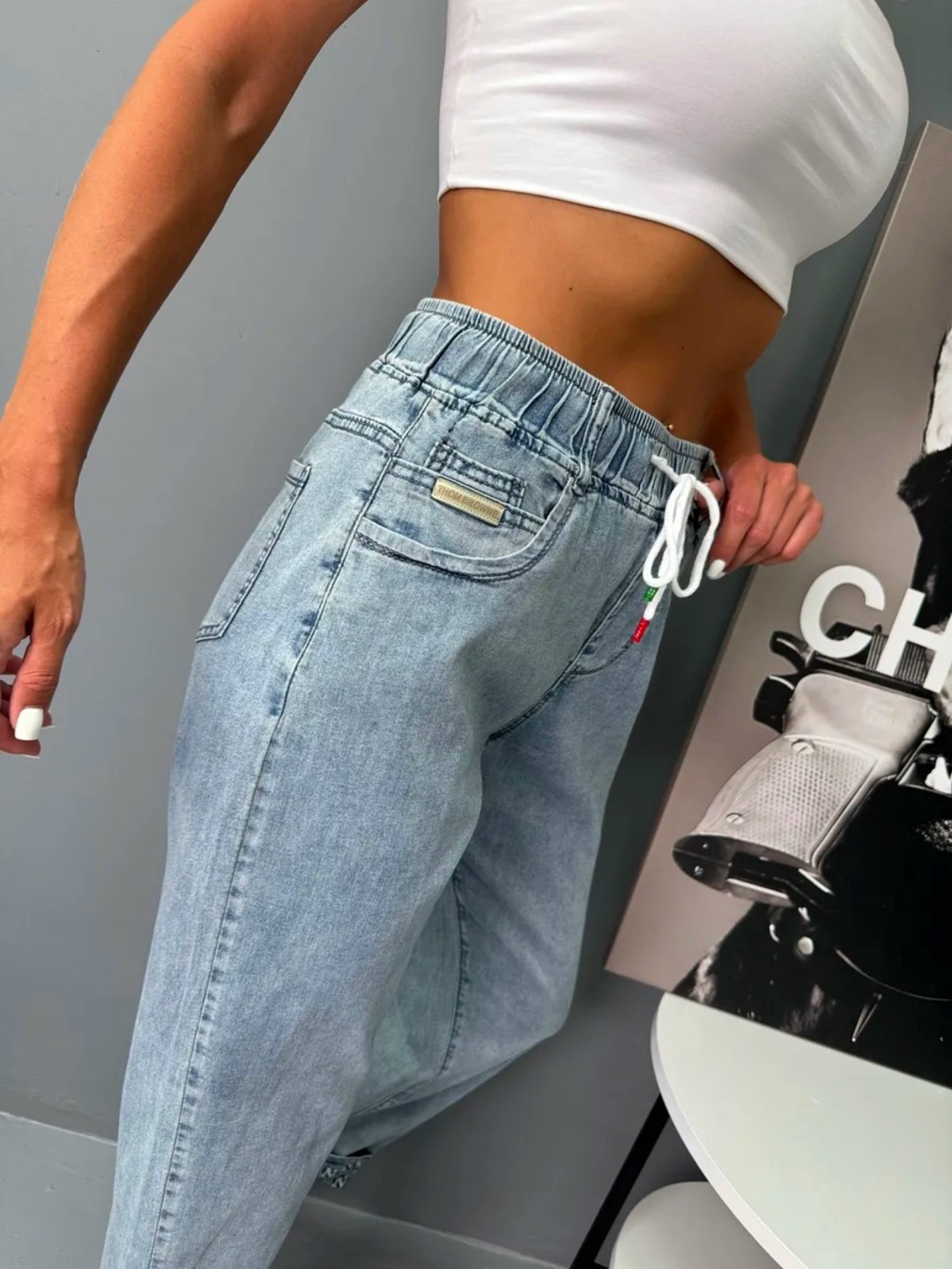 джинсы женские,джинсы на резинке,джинсы,модные джинсы,штаны джинсы