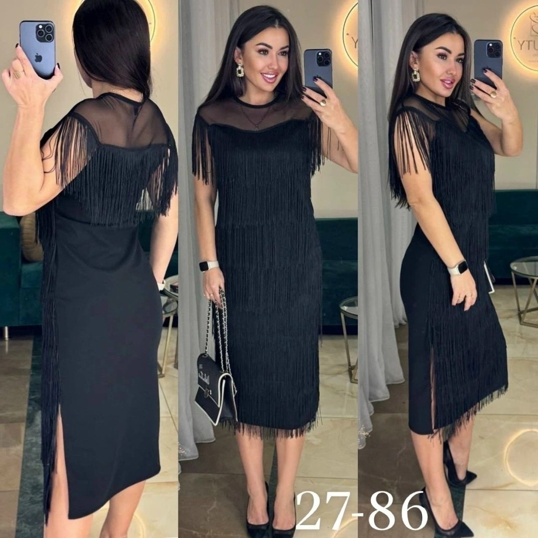 женское платье с бахромой,платье женской,платье с бахромой для полных,вечерние платья с бахромой,бахрома для платья