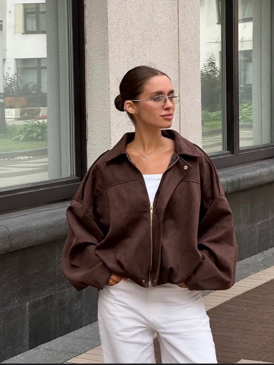 куртка бомбер замшевая оверсайз lofus,бомбер замшевый оверсайз,бомбер замшевый оверсайз athe.brand,повседневная куртка,куртка оверсайз