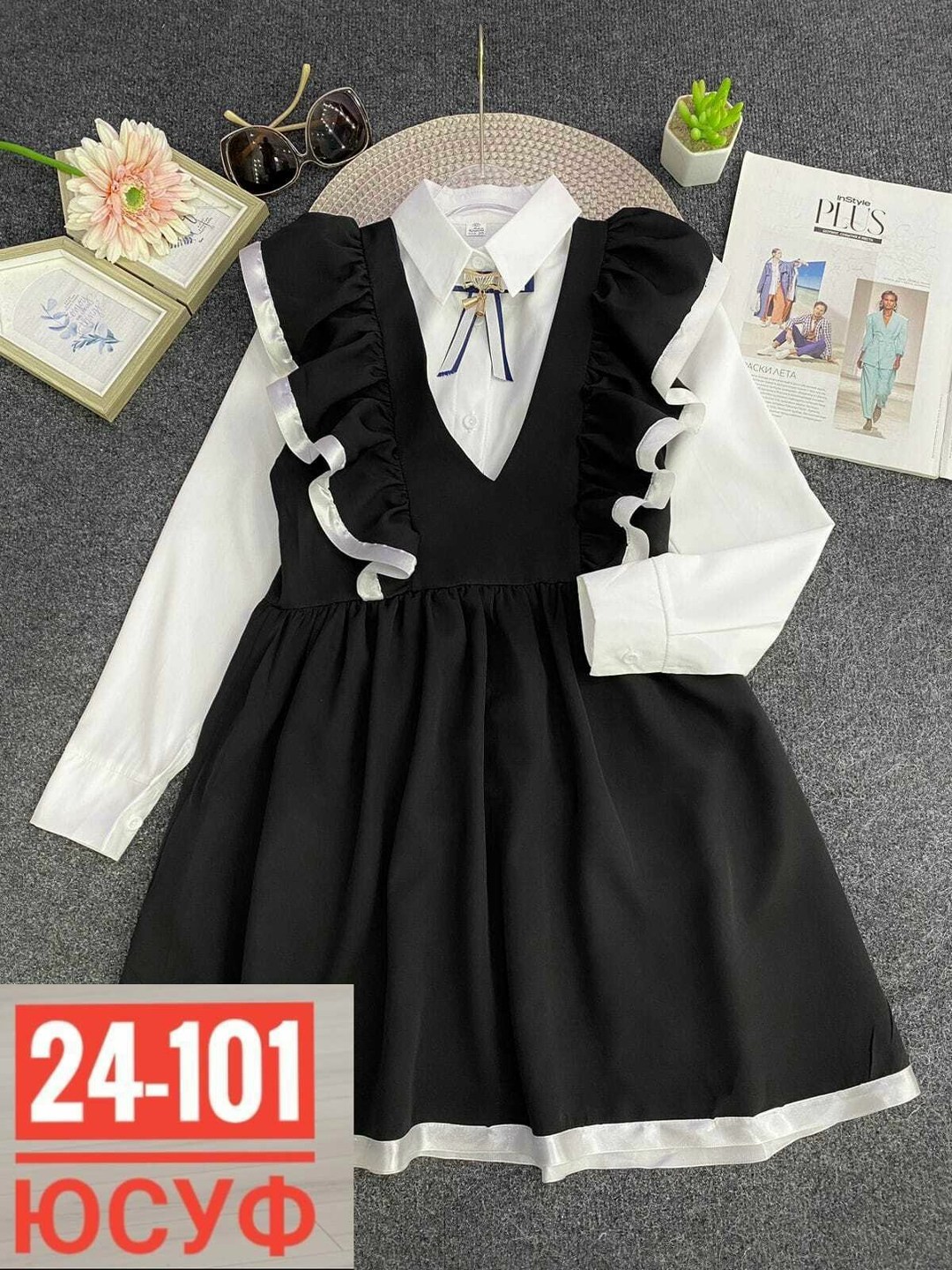 школьный сарафан с крылышками леди цвет темно синий арт 89002,сарафан школьный для девочек,сарафан школьное для девочки арт. 11863234,сарафан школьный нарядный для девочки,платье сарафан школьное для