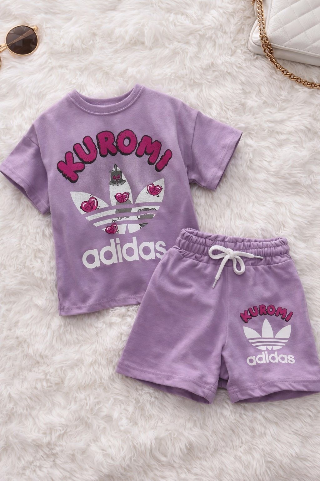 летний костюм для девочек,костюм для девочек,комплект футболки,adidas original,ребенок