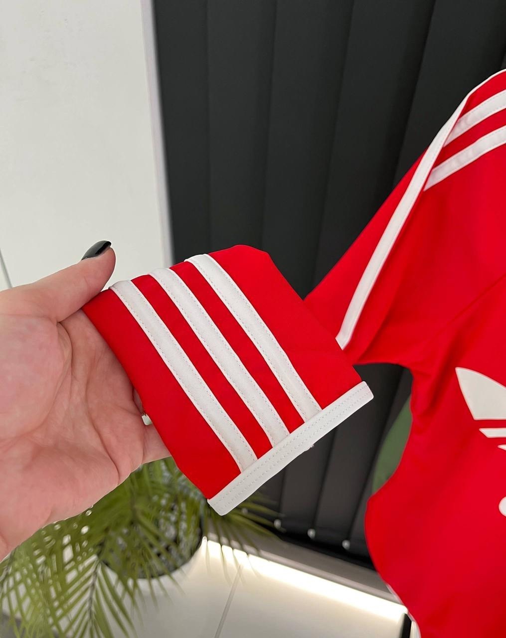 красное боди адидас,боди adidas originals,боди адидас,боди спортивное,боди адидас для женщин