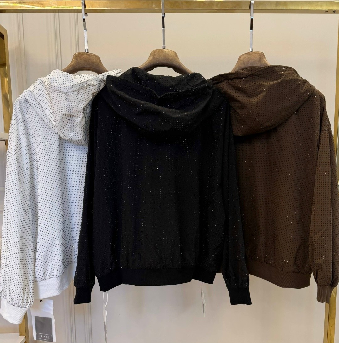 женская куртка starry diamond с капюшоном,кофта женская,худи на молнии с камушками balenciaga,толстовка,куртка женская