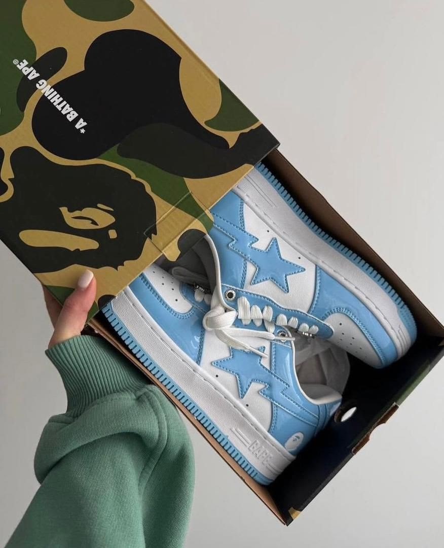 кроссовки bape sta low,кроссовки bape sta,кроссовки bape,bape sta голубые,bape sta