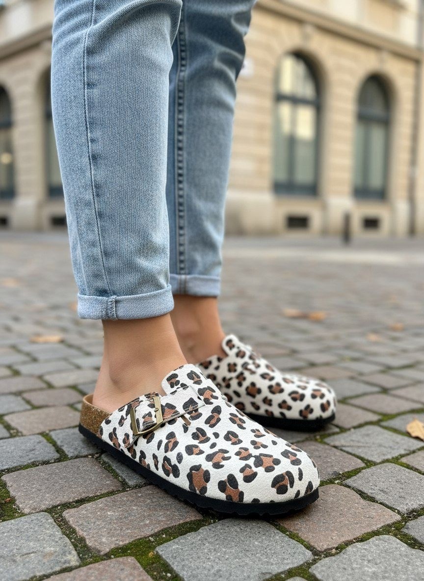 ,сабо женские,леопардовые сабо,леопардовые лоферы,тапочки модные