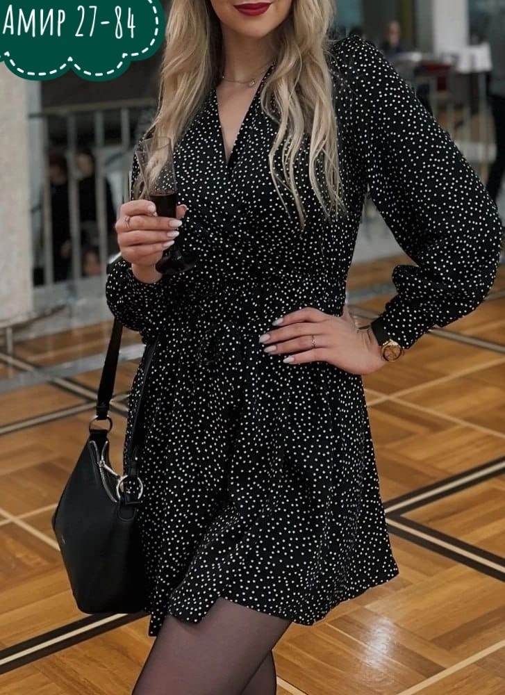 платье идеальное,платье черное в горошек,женская платье,платья,платье женское черное длинное вискозное с поясом горох