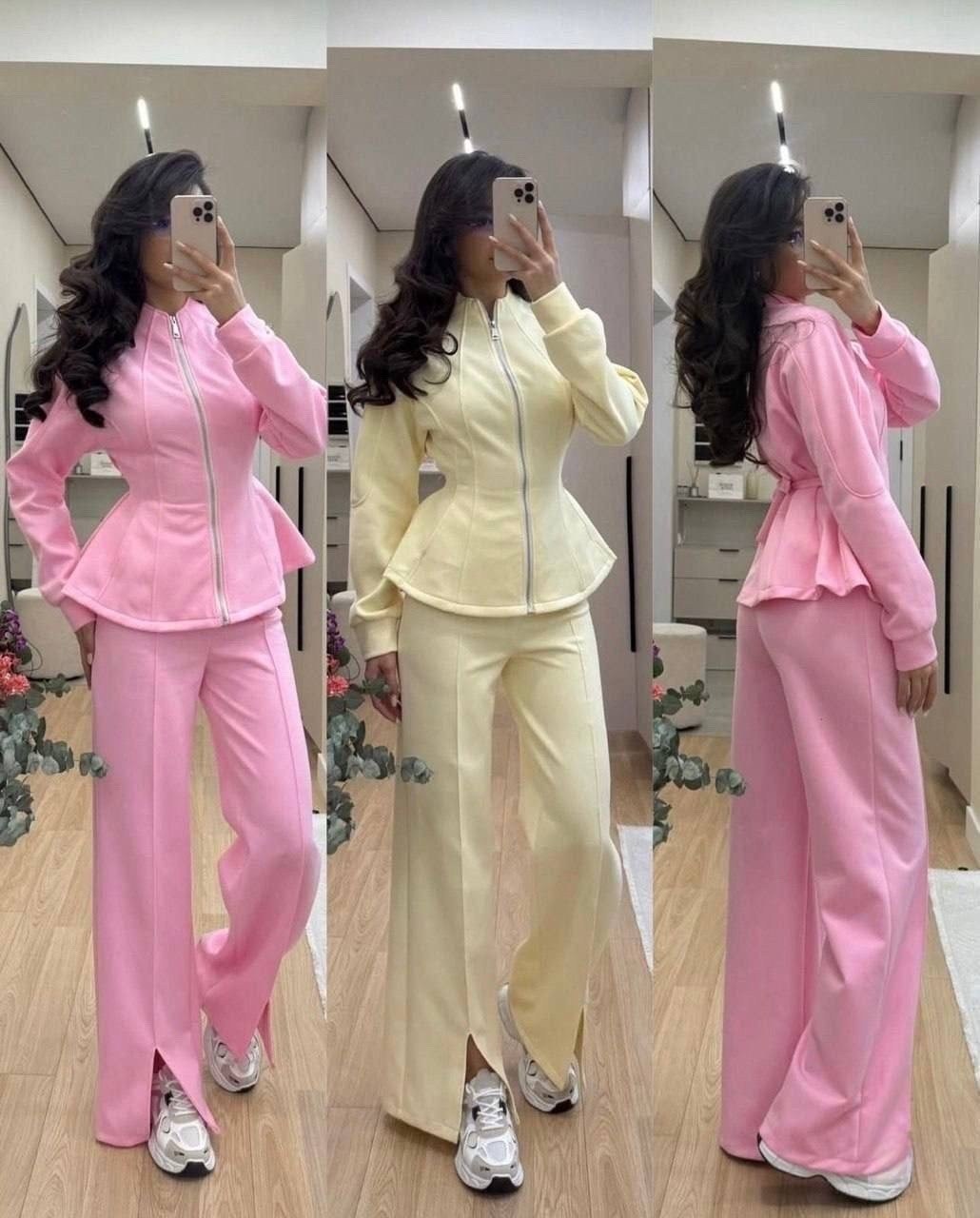 повседневный костюм,брючный костюм,костюм женский,костюм трехнитка в стиле zara бомбер + штаны палаццо с лентой,женский модный костюм