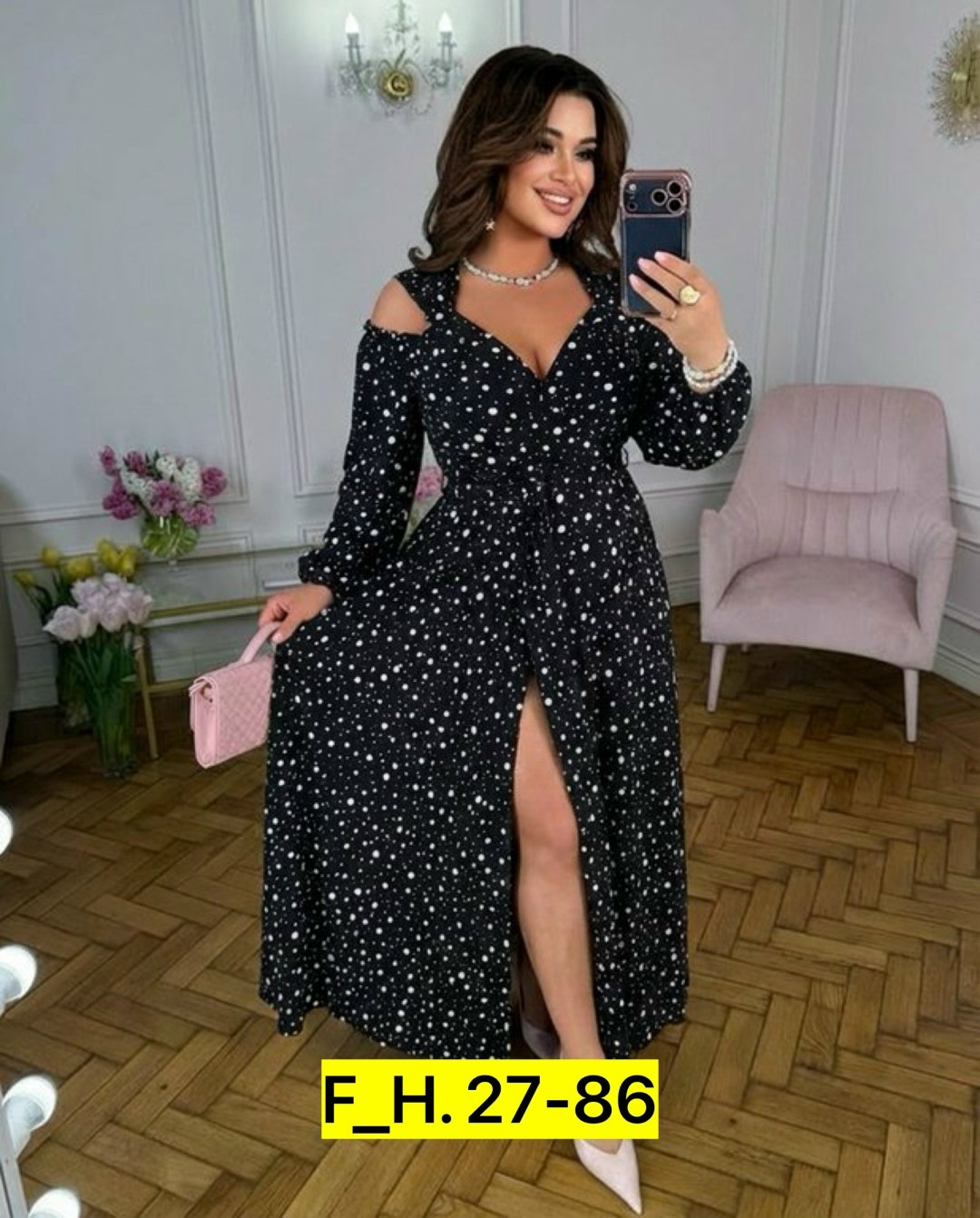 платье женское,платья,платья женские длинные,платья женские больших размеров,платье в большой горох