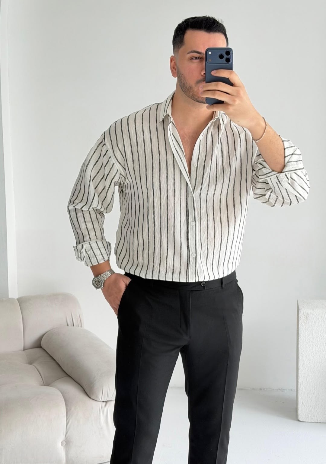 keten gömlek,рубашка в полоску,мужская мода,мужская рубашка в полоску с длинным рукавом,повседневная рубашка в полоску