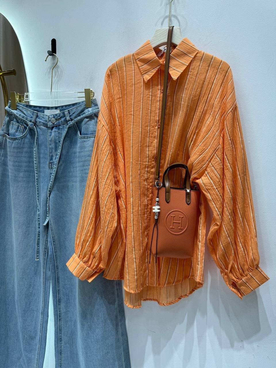 рубашка оверсайз в полоску,рубашка оверсайз в полоску trendy truth,мода стиль,мода модная