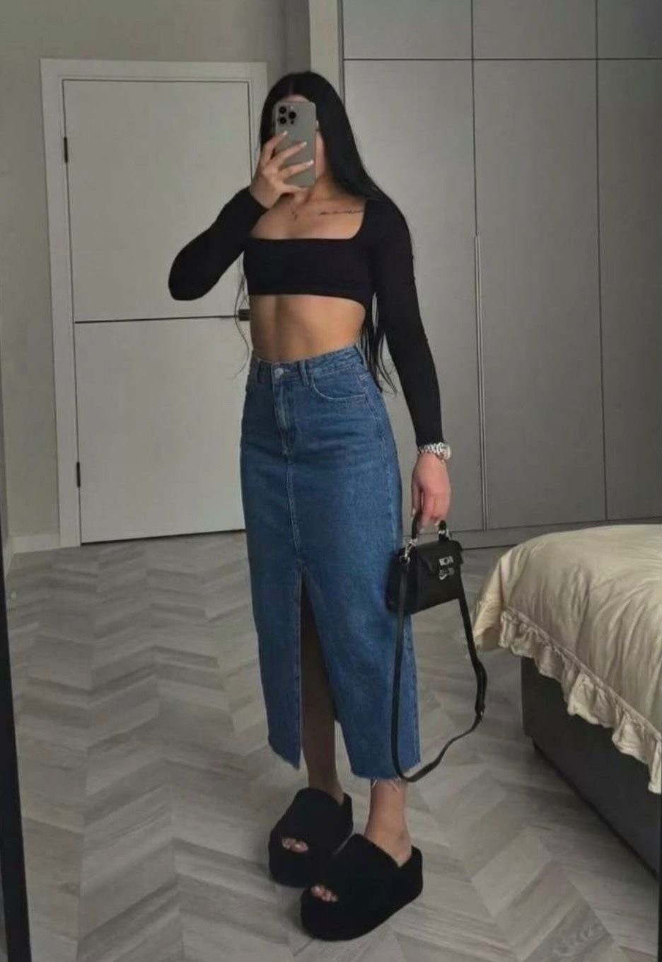 длинная джинсовая юбка,длинная джинсовая юбка с разрезом,юбка джинсовая макси,джинсовая юбка,юбка джинсовая длинная с разрезом bymollimo