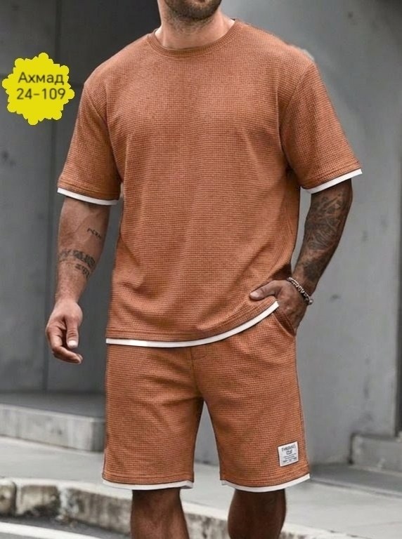 комплект одежды,мужские комплекты,мужская мода,костюм спортивный летний с футболкой и шортами,костюм с шортам