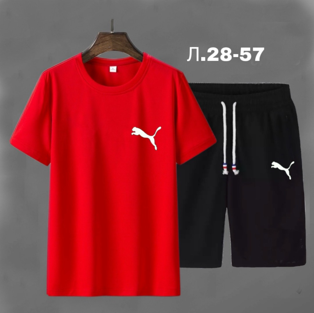 костюм спортивный мужской,костюм футболка шорты,костюм мужской,puma костюм,мужская мода