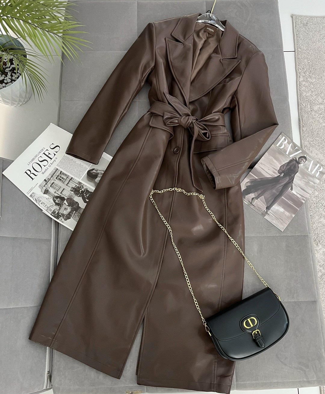 тренч плащ кожаный длинный simile instyle 332809250,тренч плащ кожаный длинный simile instyle,кожаный тренч,тренч плащ кожаный,кожаный плащ женский