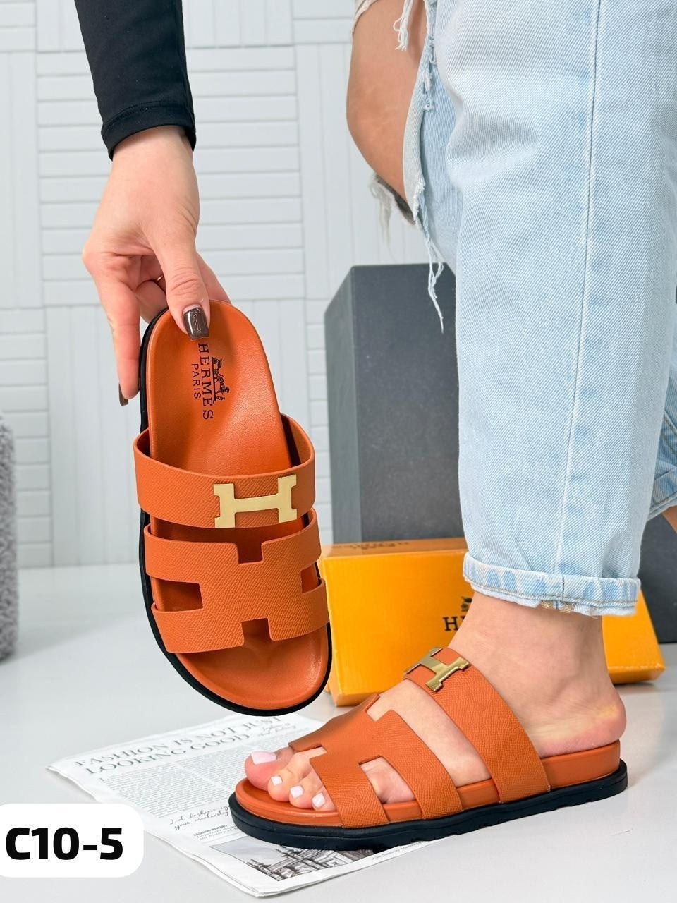босоножки hermes,,женские шлепанцы,шлепанцы hermes,шлепки хермес оран