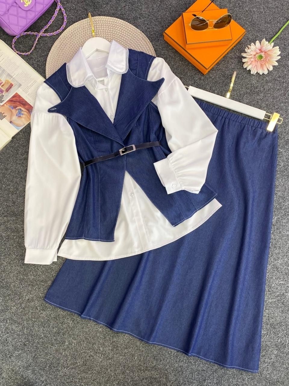 жилет и юбка,стильные наряды,костюм,юбка