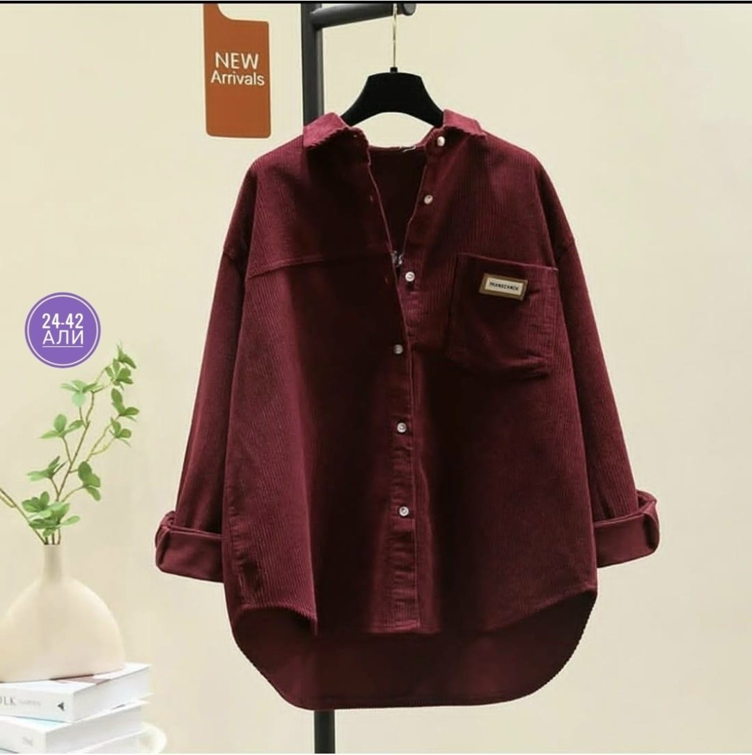 женская вельветовая рубашка с длинным рукавом,вельветовая рубашка свободного кроя,вельветовая рубашка,рубашка женская,вельветовая женская рубашка