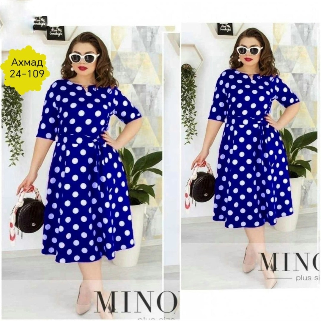 женское платье в горох,платье в горох для полных женщин,платья в горошек фасоны,женское платье в горошек,платье горох